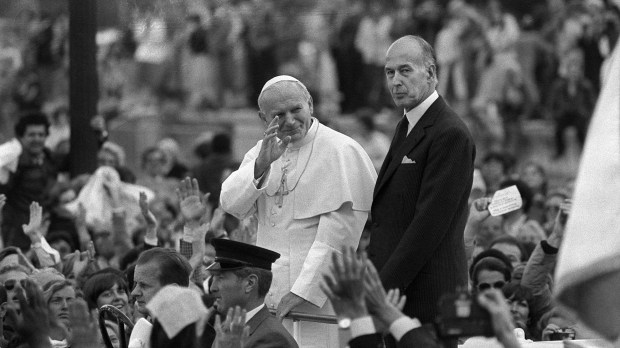 Giscard et pape Jean Paul II