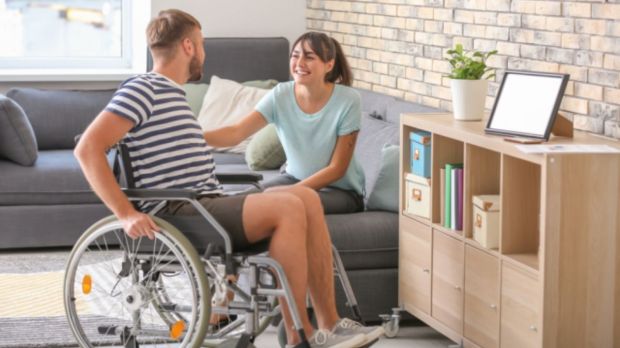 Handicap Wheelchair Couple