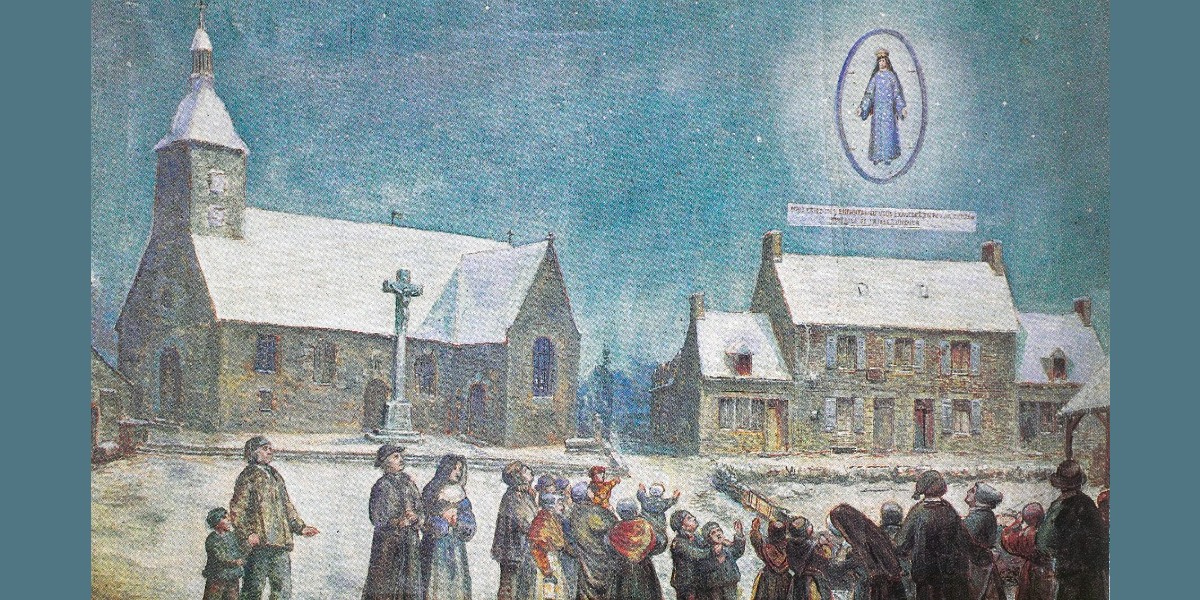 Les apparitions de Notre-Dame à Pontmain 17 janvier 1871 PONTMAIN-VILLAGE-OK