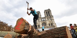 Un morceau de chêne de Notre-Dame de Paris offert au pape François