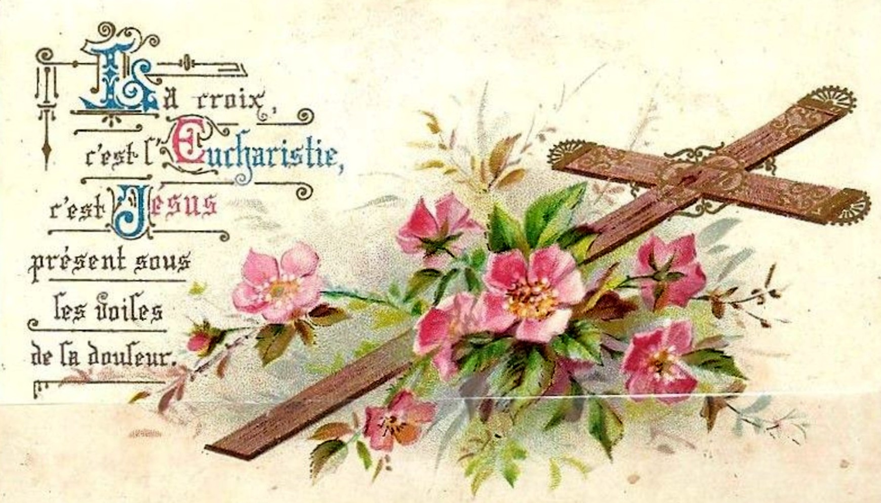 Images pieuses : les instruments de la Passion du Christ