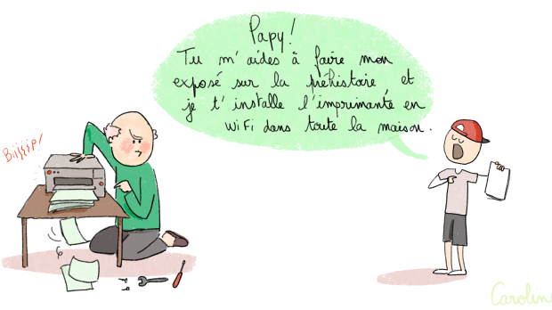 dessin sur la famille