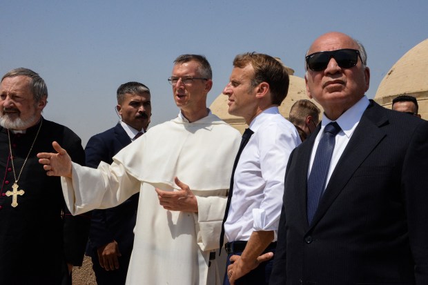 Emmanuel Macron Mossoul