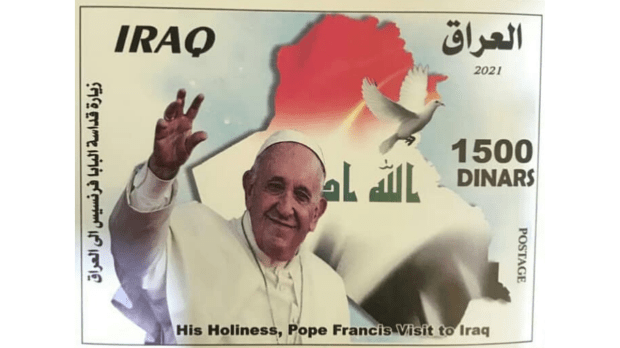 Pope stamp Irak