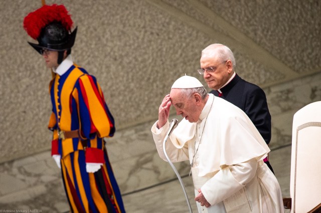 Le Pape loue le courage de saint Joseph, « migrant persécuté » POPE-FRANCIS-AUDIENCE-PAUL-VI-HALL-Antoine-Mekary-ALETEIA-AM_4137