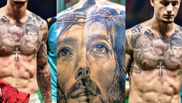 calciatore salernitana tatuaggio