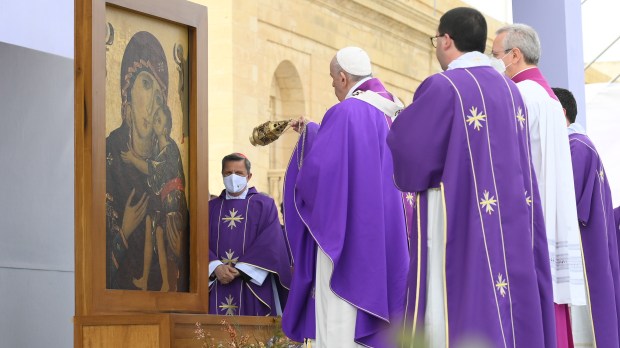 Pope-Francis-celebrates-mass-St.-Publius-parish-church-MALTA