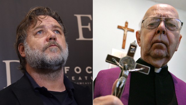 Russel Crowe va incarner un célèbre prêtre exorciste dans son prochain film Russell-Crowe-Don-Gabriele-Amorth-AFP