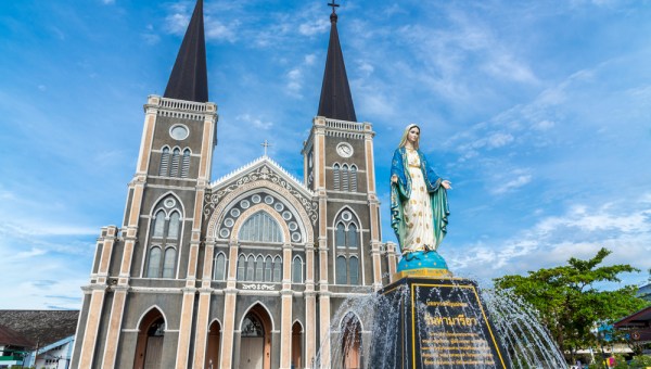 Cathédrale de l’Immaculée Conception de Chanthaburi, Thaïlande.
