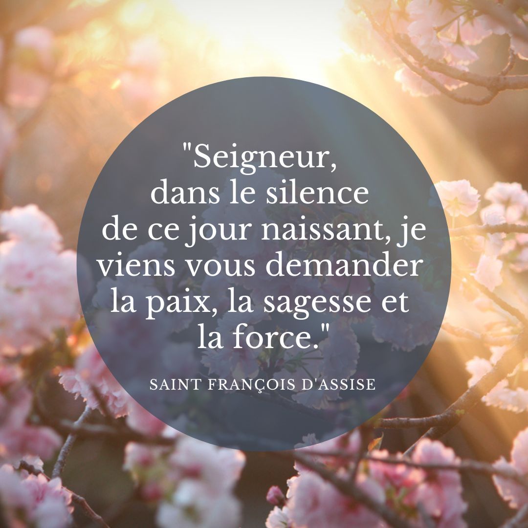 Douze pensées des grands saints pour apprendre à prier le matin