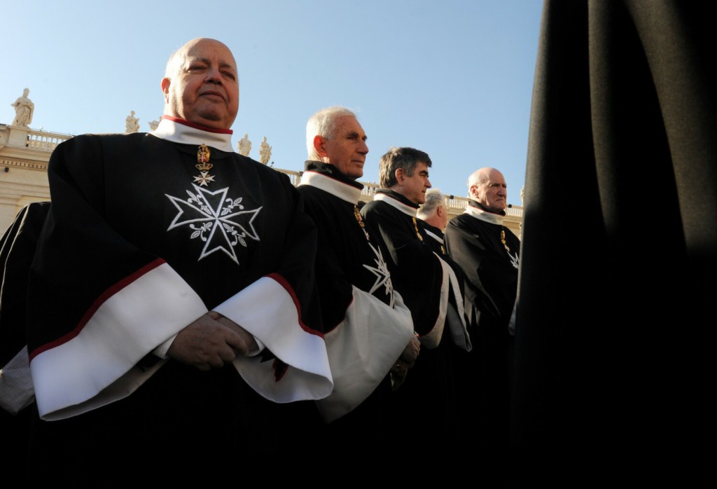 Rycerze zakonu maltańskiego w Watykanie