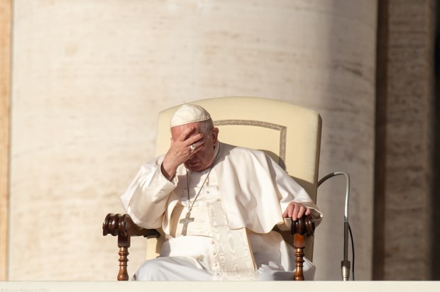 Pope Sad - thoughtful