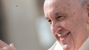 Pope Francis smiling
