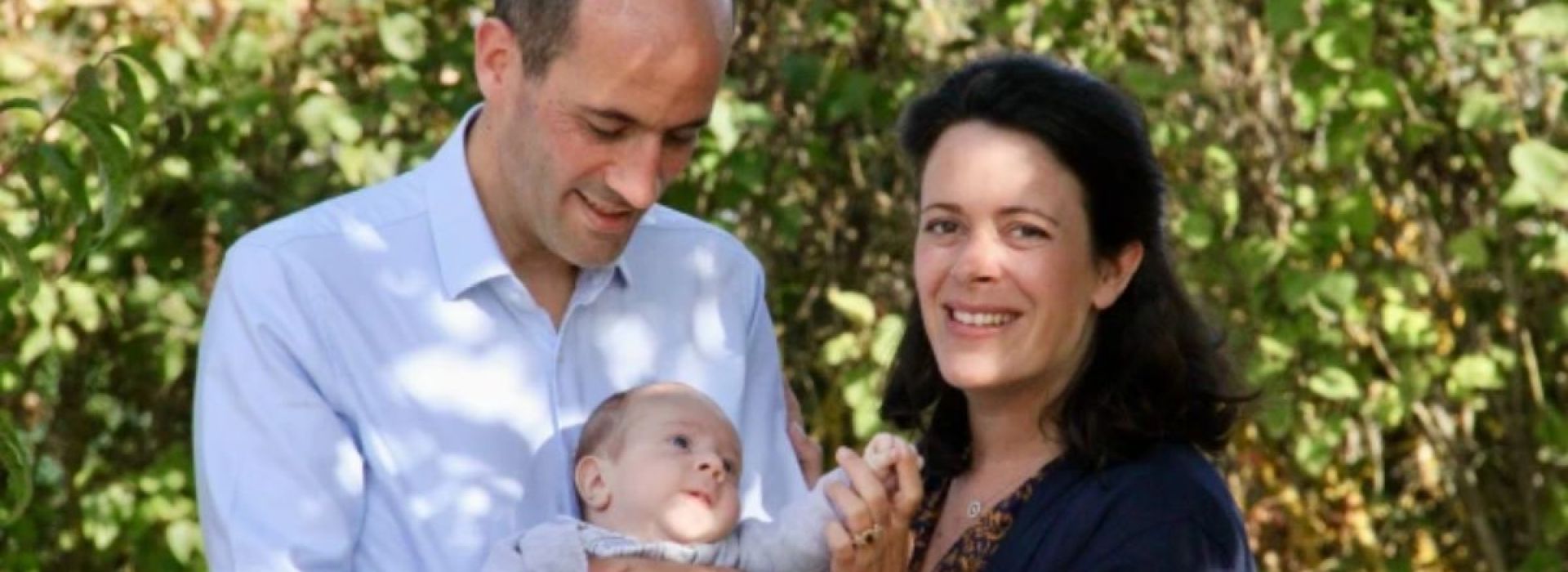 Bruno et Inès Rouy avec leur bébé