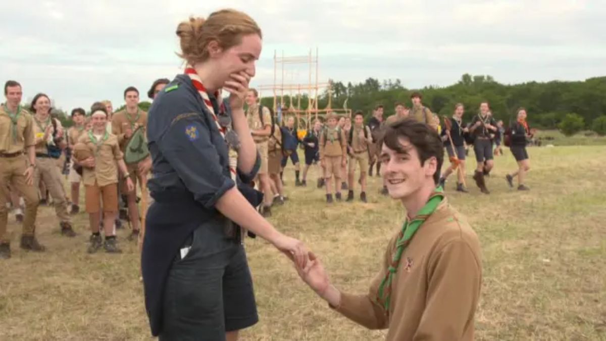 Demande en mariage scout