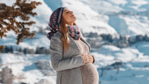 Femme Grossesse Hiver