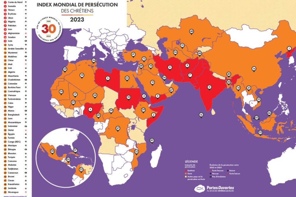 Les chiffres chocs de la persécution des chrétiens en 2022