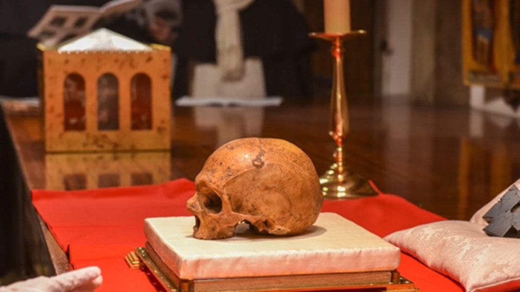 750 ans après sa mort, le formidable héritage de saint Thomas d’Aquin RELIQUE-CRANE-SAINT-THOMAS