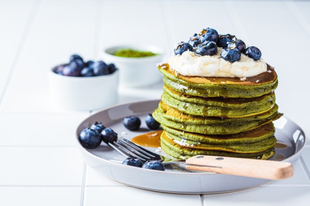 crêpe au the matcha