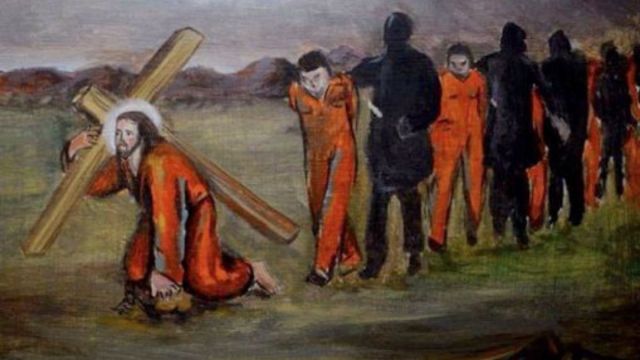 « Décapités en murmurant Jésus » : que reste-t-il du souvenir des 21 martyrs coptes ? COPTES-EGORGES-PAINTING-FACEBOOK