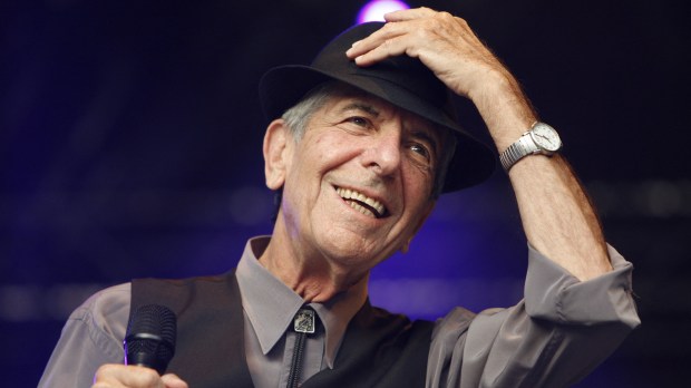 Canadian rock-poet Leonard Cohen performs during his first ever show in Germany within the scope of his Europe tour in Loerrach