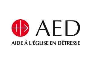 Un « MERCREDI ROUGE » pour les CHRETIENS PERSECUTES Logo-AED-Texte-noir-Rond-rouge