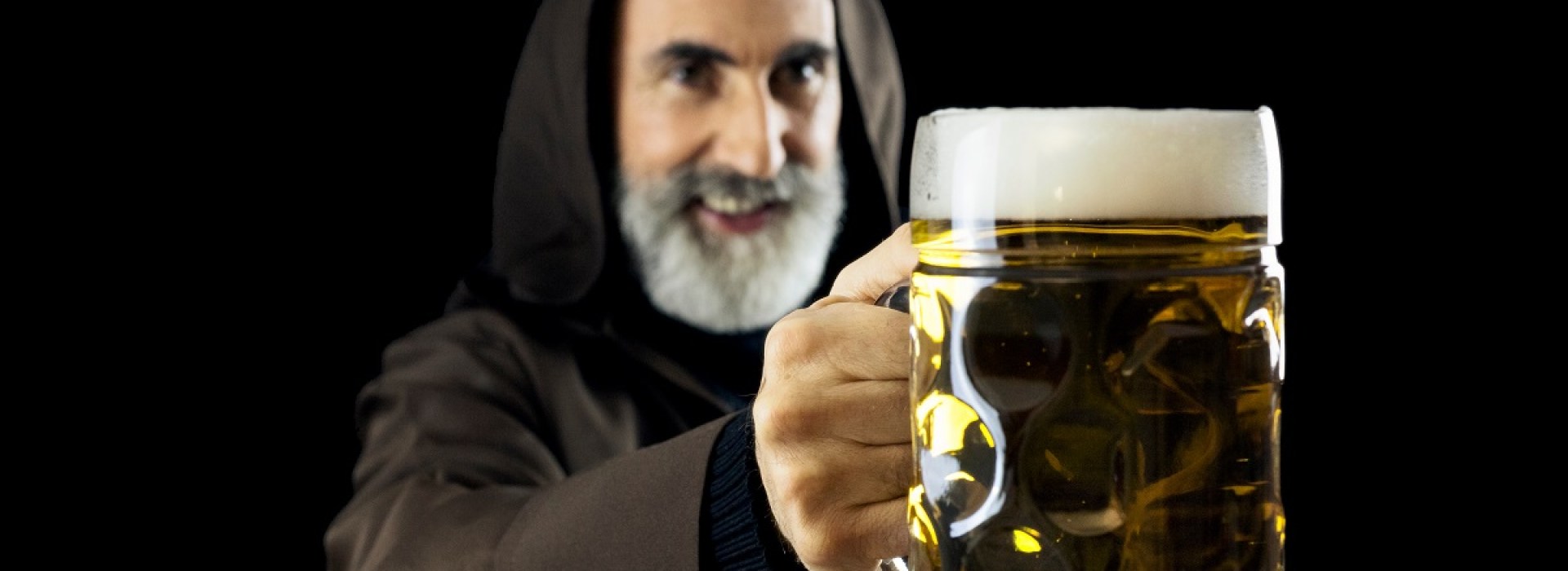 Monk with Beer
