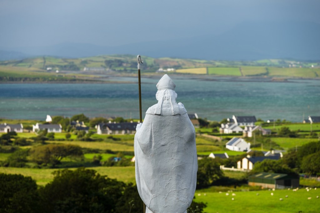 Ireland statue st. Patrick, county mayo