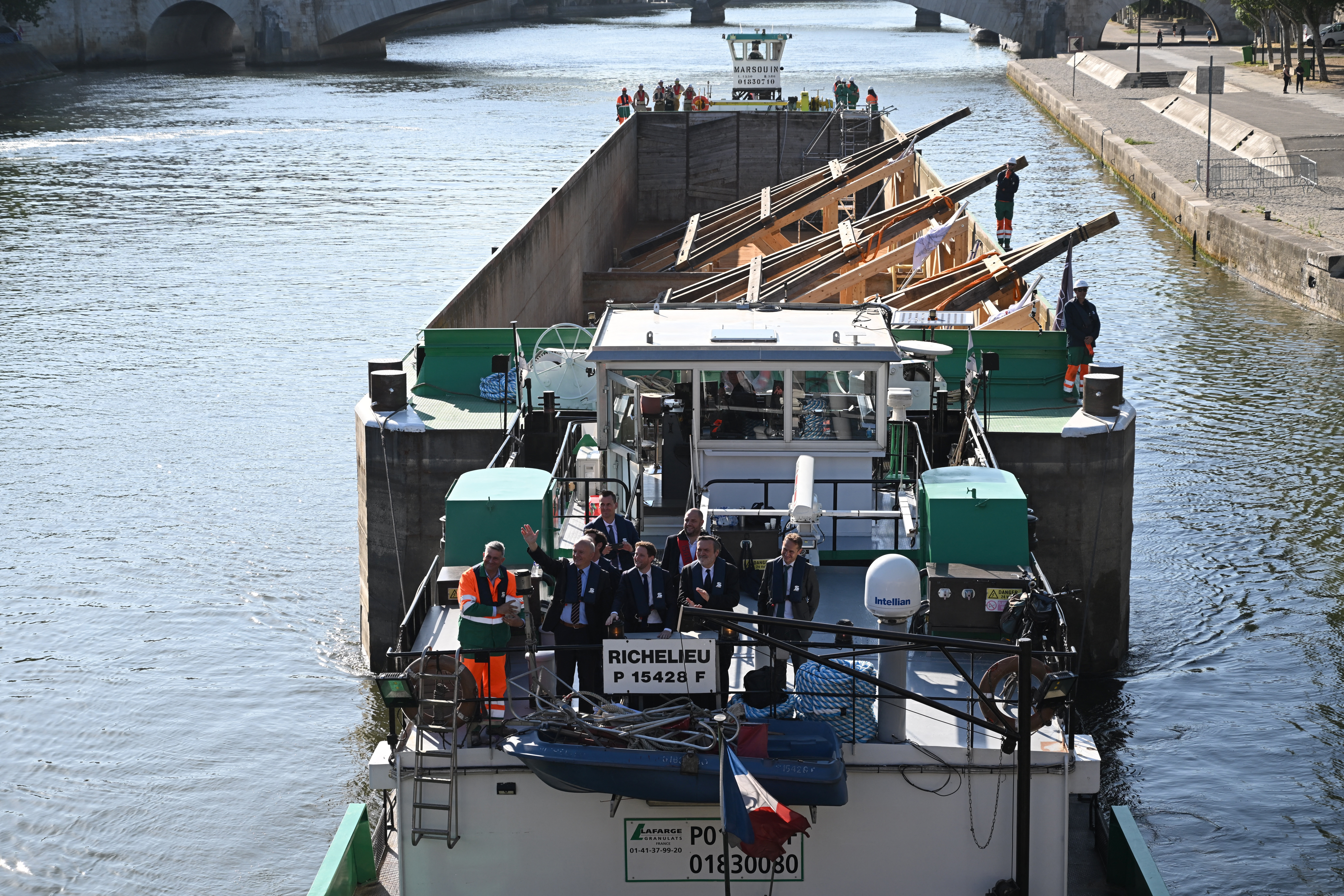 [EN IMAGES] La charpente de Notre-Dame prend forme sous les yeux des Parisiens