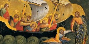 Les miracles de Jésus : le Christ marchant sur les flots