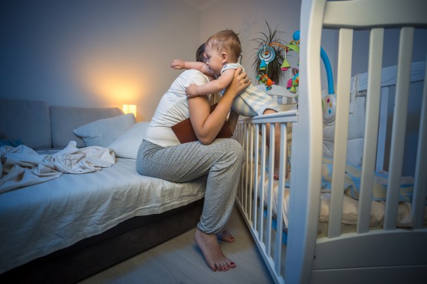 mom child baby night service motherhood