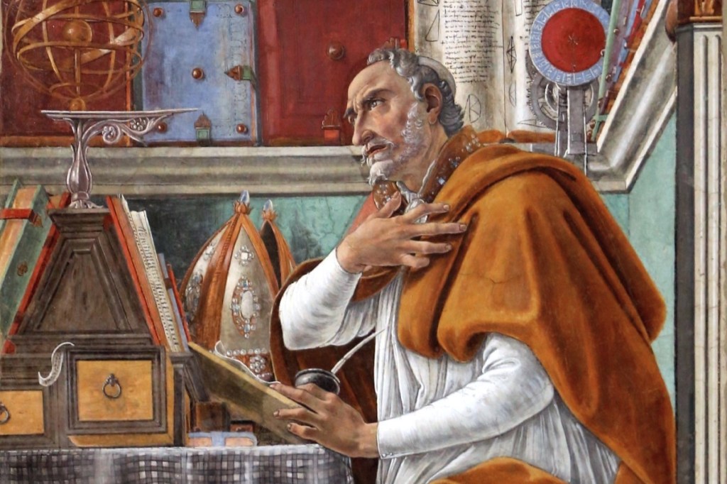 Saint Augustine in His Study, Sandro Botticelli,1480, detail