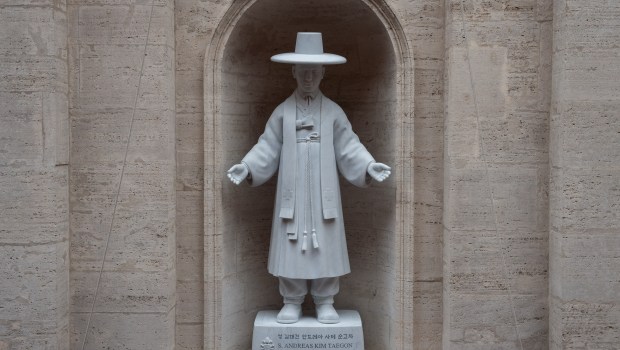 mass in St. Peter's Basilica on the occasion of the unveiling of the statue of St. Andrew Kim Tae-gon, the first Korean-born Catholic priest