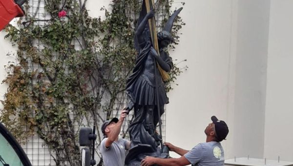 Saint Michel, statue, sables d'olonne