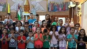 Gaza Children of Holy Family Church