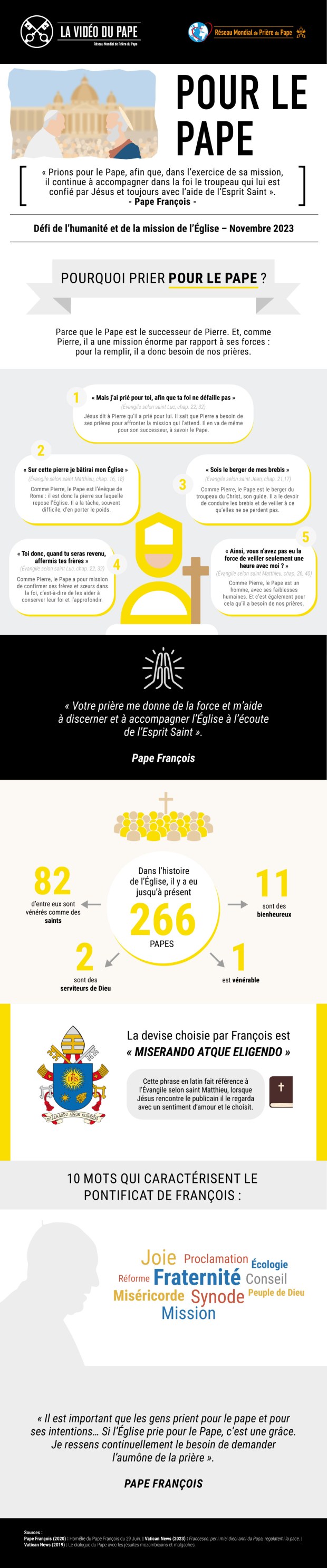 vidéo pape François novembre 202