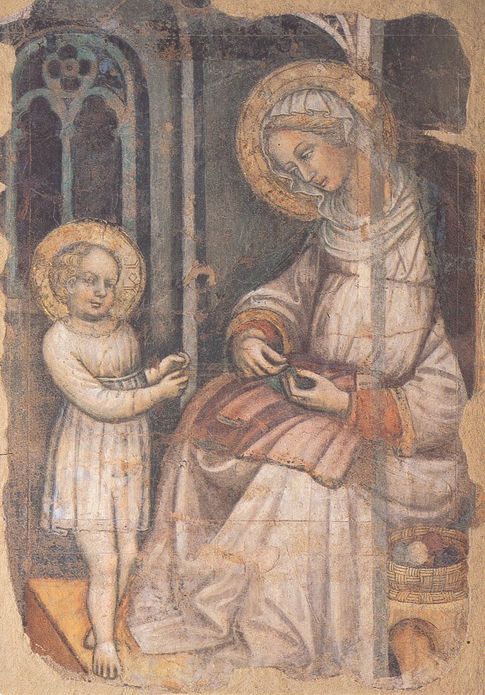 Saint_Anne_and_the_young_Virgin_sewing_fresco_by_the_Master_of_the_Bambino_Vispo_Museo_dellOpera_di_Santa_Croce