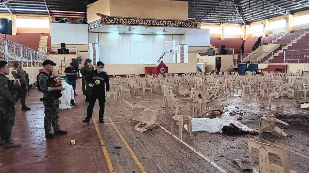 Zniszczony przez wybuch kościół w Filipinach