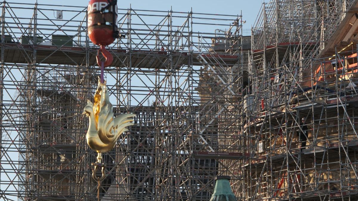Coq, Notre-Dame de Paris, patrimoine, chantier
