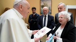 Pope Francis met the little sister of Father Jacques Hamel