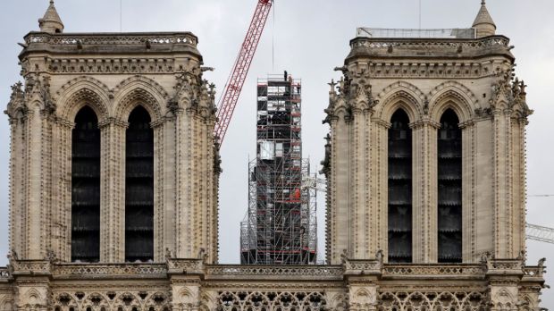 Notre-Dame de Paris, croix, flèche, reconstruction, chantier