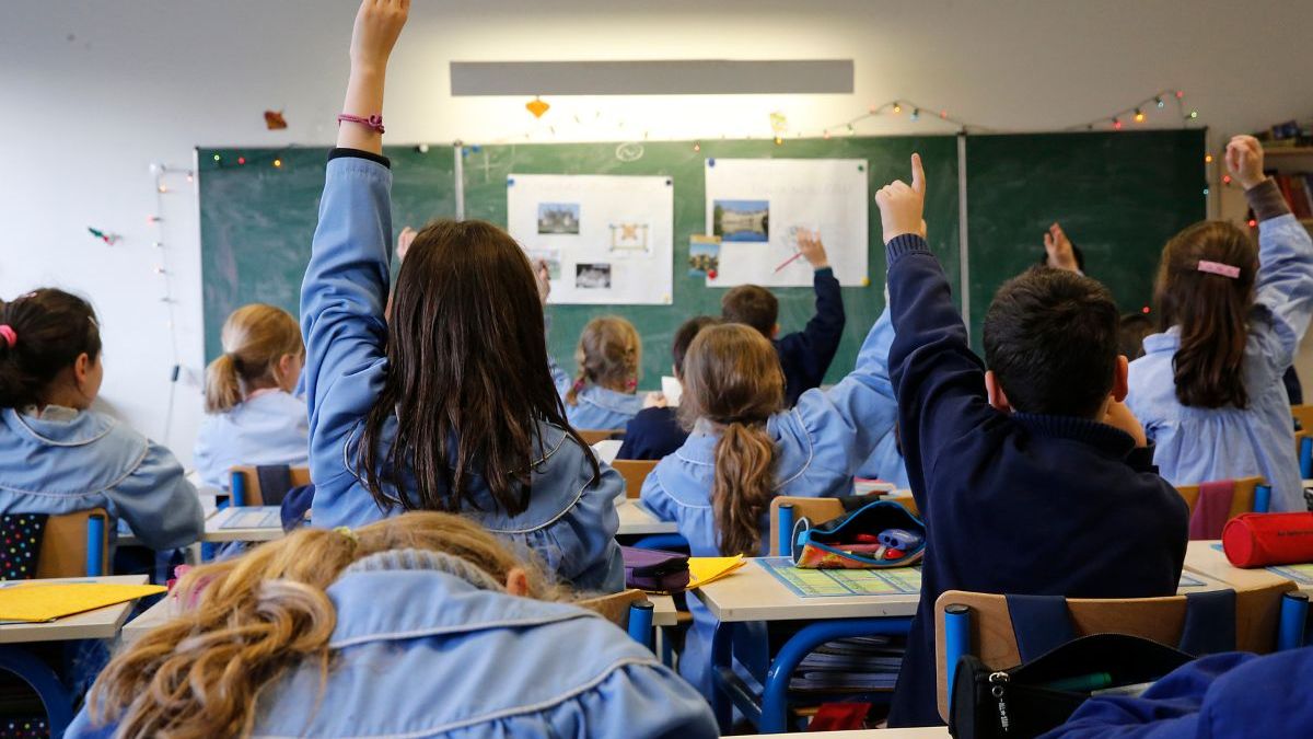 école privée, enseignement catholique, enfants, primaire