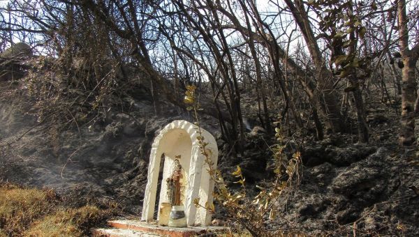 Colombie, Vierge Marie, incendies, statue, Notre Dame du Mont Carmel n