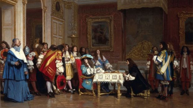 Jean-Leon-Gerome-Louis-XIV-and-Moliere