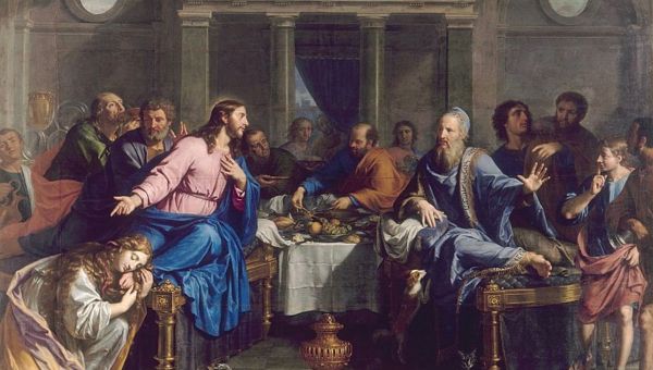 Christ, apôtres, repas, cène, disciples