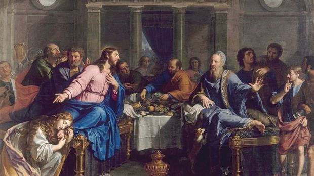 Christ, apôtres, repas, cène, disciples
