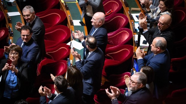 French senators applaud abortion vote
