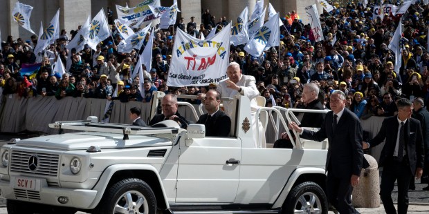 60.000 Italiens à bras ouverts pour le pape François