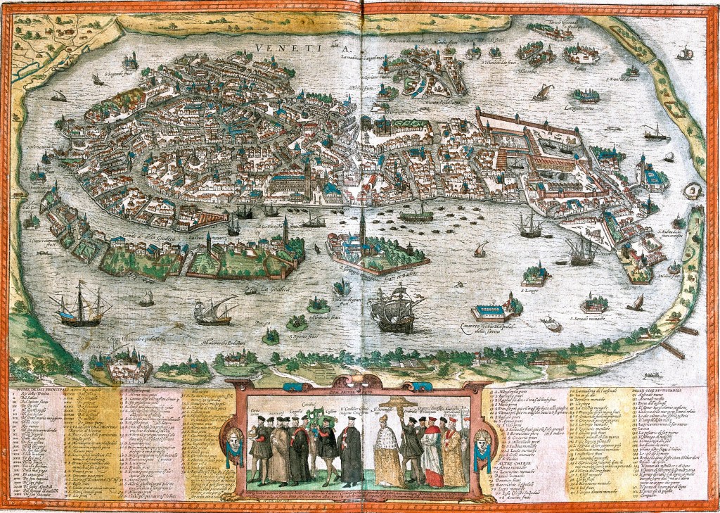 Plan de Venise Venetia Italie