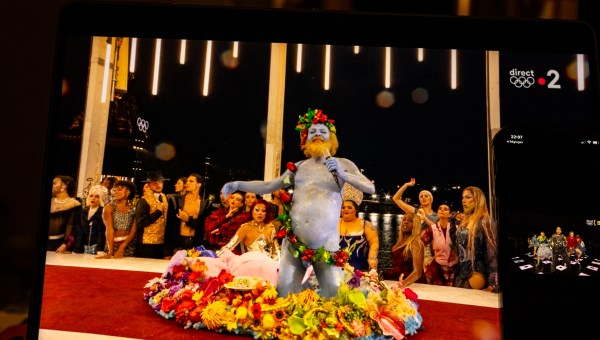 PHILIPPE-KATERINE-CEREMONIE-JO-PARIS-AFP